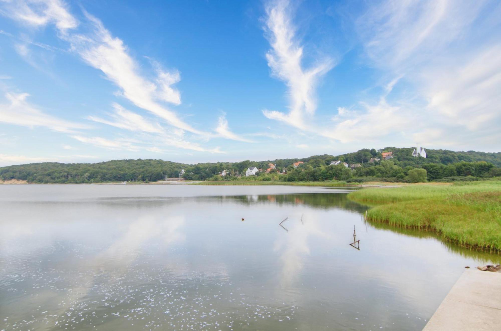 Ferienresidenz Zwei Bodden FeWo Dorothea 1 3 Meerblick, Balkon Lietzow Exterior foto